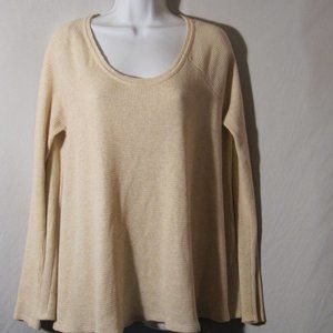 We The Free Swing Waffle Knit Thermal Top L